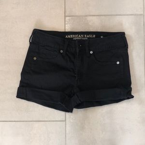 American Eagle Black Denim shorts